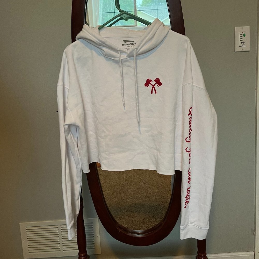 In-n-Out Burger White Hooded Sweatshirt Hoodie